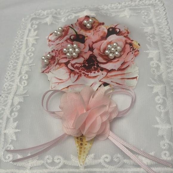 NESS Top with Lace and Pearl Detail BNWT - Picture 9 of 10